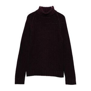 BASE MILANO Women's Knit Turtleneck Sweater Women BORDEAUX Sweaters & Knitwear